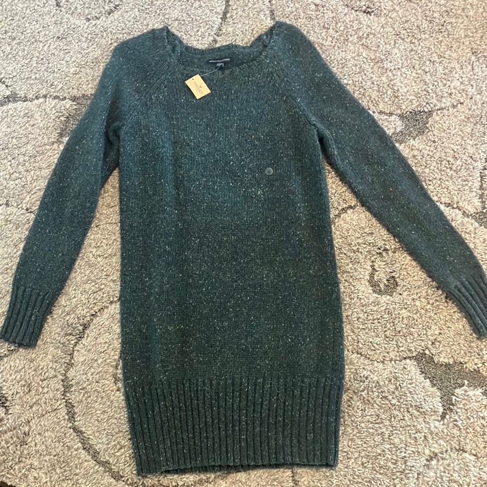 American Eagle Outfitters Green Crew Neck Sweater